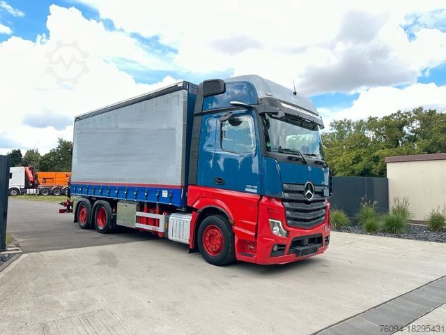 LKW mit Pritsche & Plane MERCEDES-BENZ Actros 2548 6x2 Pritsche KRAN Edscha lift/lenk