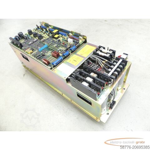 Fanuc component Fanuc A06B-6055-H222 Spindelsteuerung / AC Spindle Servo Unit SN: K72-00144A
