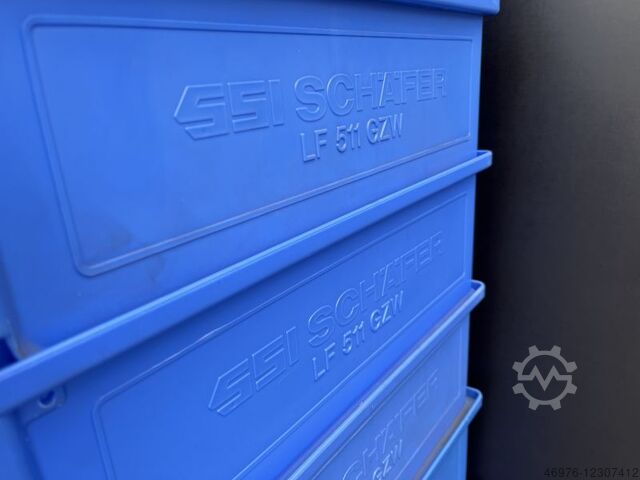 Sight storage boxes stacking boxes crate SSI Schäfer LF 511 G ZW /1000 Stck./blau Außenmaß: 500 x 156 x 143 mm