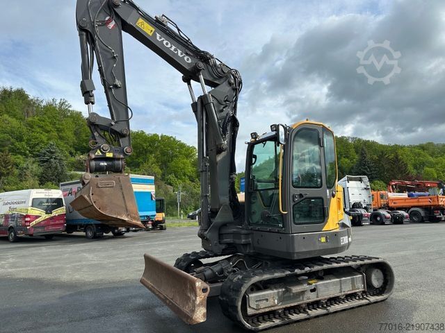 Mini excavator VOLVO EC88D,Verstellausleger,Powertilt,Klima, 3 Löffel