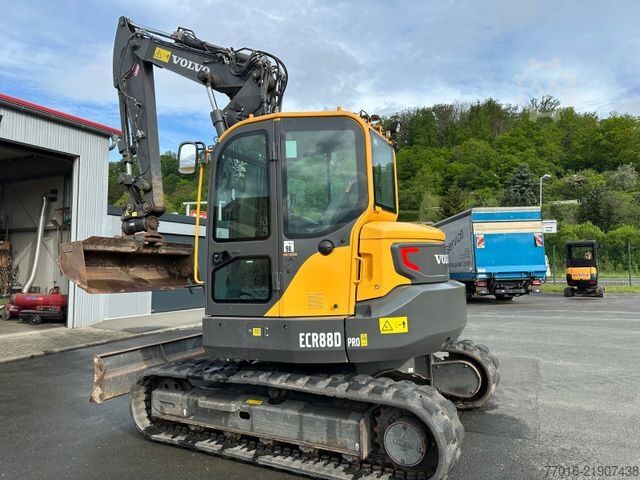 Mini excavator VOLVO EC88D,Verstellausleger,Powertilt,Klima, 3 Löffel
