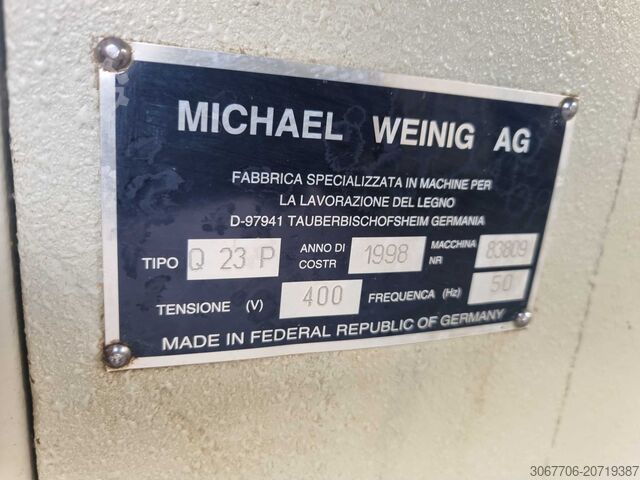 Four-sided moulder / planer WEINIG QUATTROMAT 23P