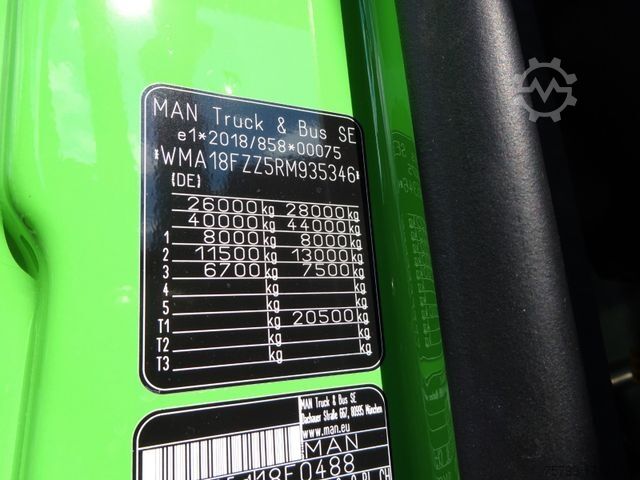 Roll-off tipper truck MAN 26.520 TGS HYVA Abroller 6x2 NEU