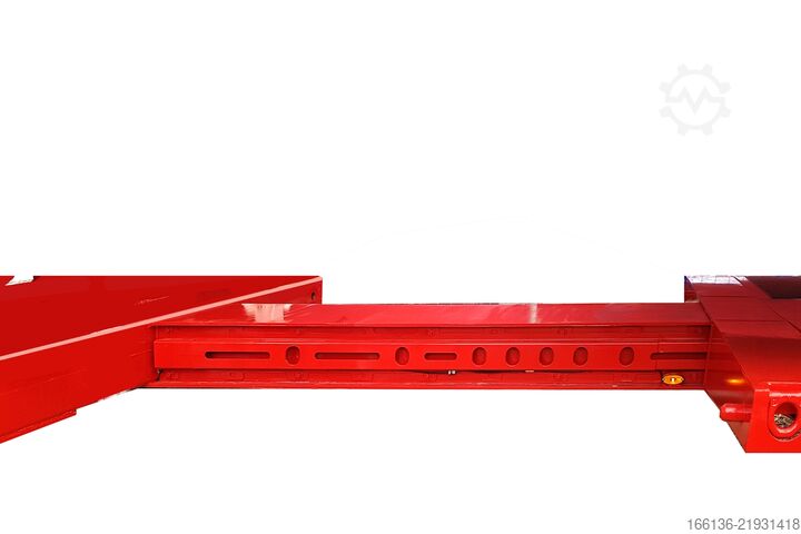 Open semitrailer FLIEGL 3-Achs Jumbo Plateau teleskopierbar
