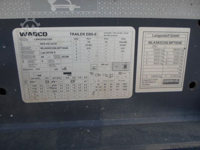 Standard SZM MERCEDES-BENZ 2148 LS/ HAD/ THERMO KIPPAUFLIEGER !!