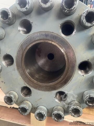 Double-acting hydraulic cylinder, flange-mounted cylinder, press cylinder, press cylinder 160 tons 3 MAE HY-DSF 160