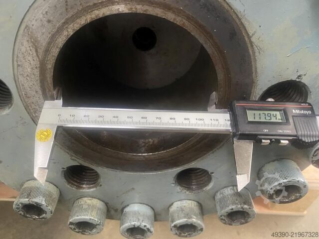 Double-acting hydraulic cylinder, flange-mounted cylinder, press cylinder, press cylinder 160 tons 3 MAE HY-DSF 160