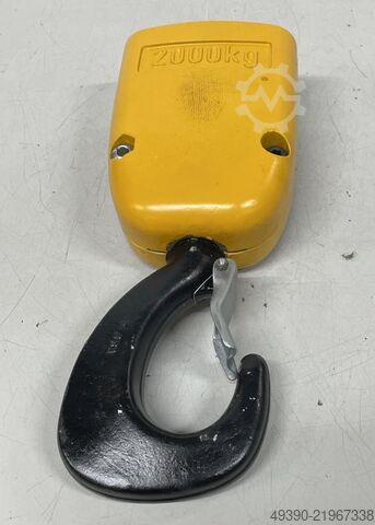 Crane hook, lifting pulley block, lower block for chain hoist, load hook, 2-strand, Demag load hook, DEMAG 2000 kg passend für PK10