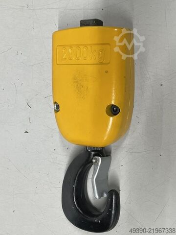 Crane hook, lifting pulley block, lower block for chain hoist, load hook, 2-strand, Demag load hook, DEMAG 2000 kg passend für PK10