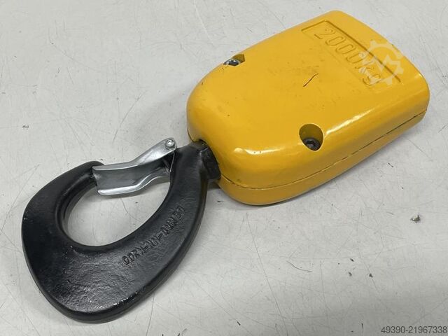 Crane hook, lifting pulley block, lower block for chain hoist, load hook, 2-strand, Demag load hook, DEMAG 2000 kg passend für PK10
