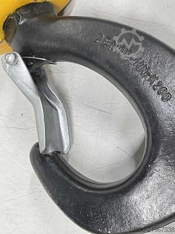 Crane hook, lifting pulley block, lower block for chain hoist, load hook, 2-strand, Demag load hook, DEMAG 2000 kg passend für PK10