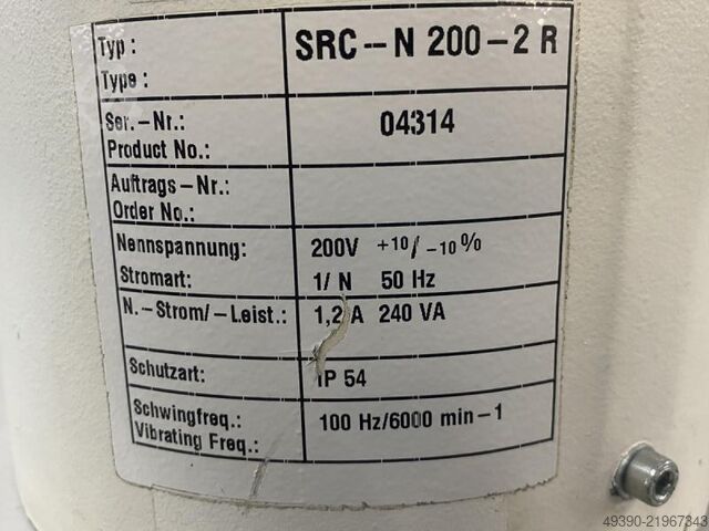 Vibratory bowl feeder / sorting device / bowl feeder / vibratory feeder, vibratory bowl, sorting dev RNA Rhein-Nadel Automation SRC-N200-2R
