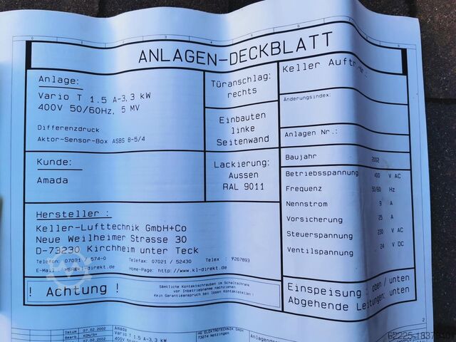 Keller Schweißrauchabsaugung Keller Lufttechnik VARIO T 1.5