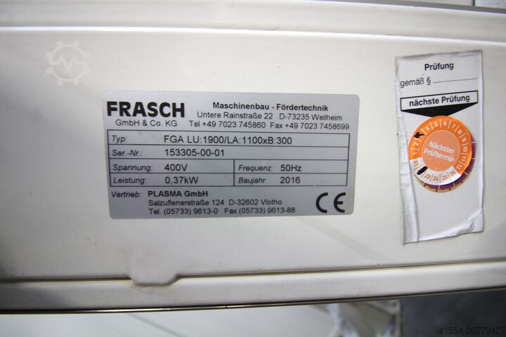 Scharnierbandförderer Frasch GmbH FGA LU 1900