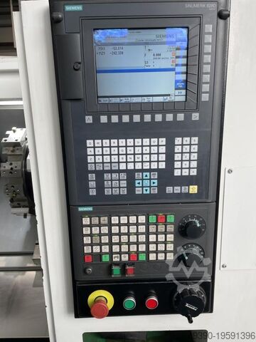 As-new CNC chuck lathe with SIEMENS Sinumerik 828 D Basic, automatic turning machine, lathe, TurnMac TAIKAN HPT 08-380
