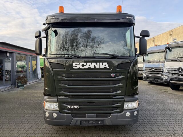 Truck mounted crane Scania G450 8X2*6 Kipper Kran HMF 2620 K5
