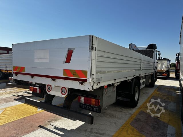 Crane truck Mercedes-Benz Actros 1831 Pritsche mit Kran PM 4x2 ABS