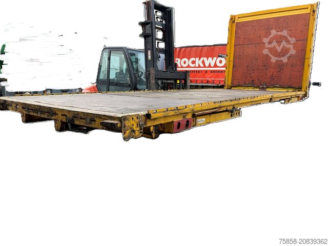 Wechselpritsche offen Krone BDF 7,45m Lochleiste Teleskopstützen