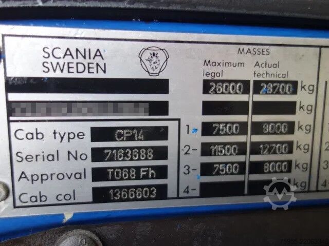 Suction vehicle Scania P114-340 16000 LITER VACUUM TOILET TRUCK,MANUAL...