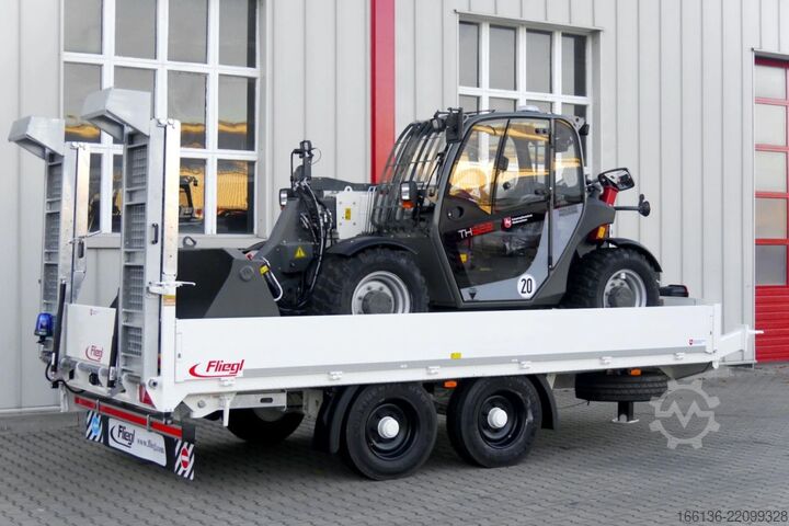 Platform trailer FLIEGL Tandem-Plattformanhänger Bau TPS 118 Bau