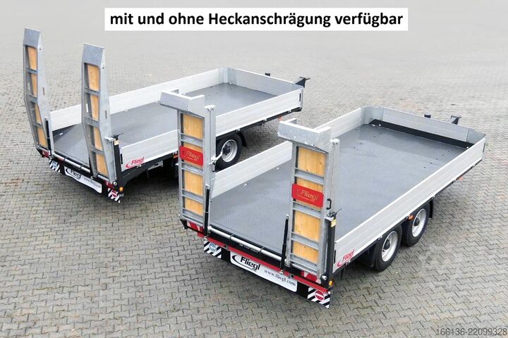 Platform trailer FLIEGL Tandem-Plattformanhänger Bau TPS 118 Bau