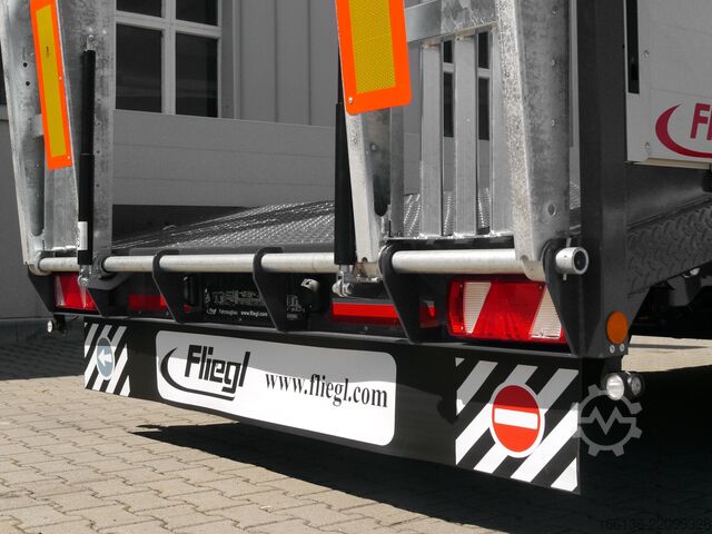 Platform trailer FLIEGL Tandem-Plattformanhänger Bau TPS 118 Bau