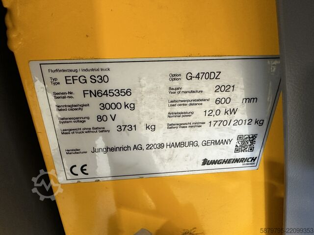 Forklift Jungheinrich EFG S30