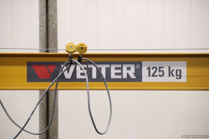 Column jib crane, boom 3.0 m/125 kg, mobile VETTER MOB10-PR1,25-3,0