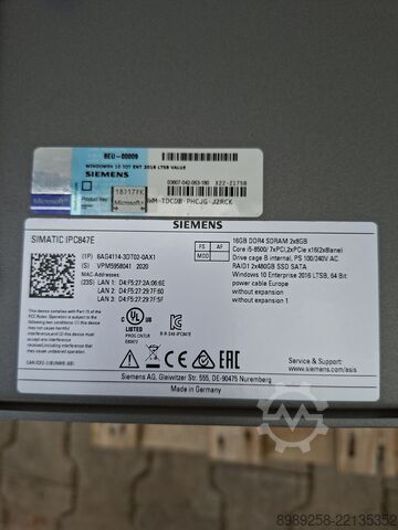 Industrial PC Siemens 6AG4114-3DT02-0AX1