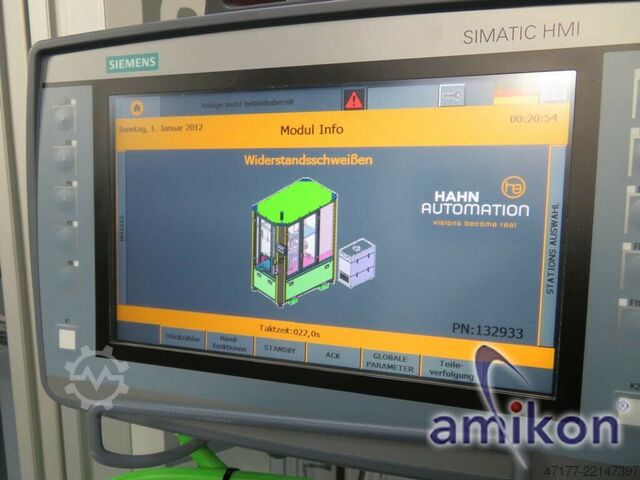 Resistance welding machine HAHN Automation Widerstandsschweißanlage 1 BDE11154003