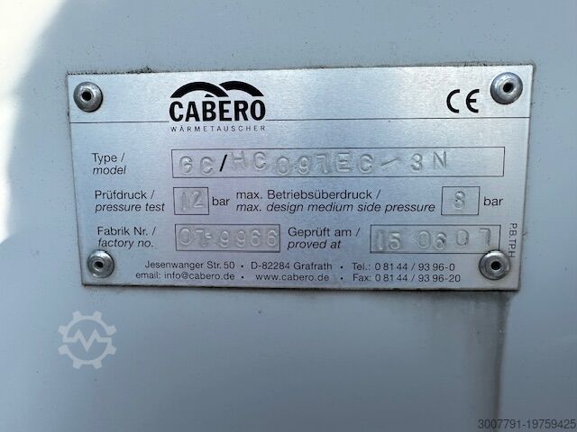 CABERO heat exchanger, dry cooler GC/HC097E Cabero Wärmetauscher