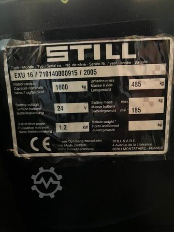 Niederhubwagen Still EXU 16