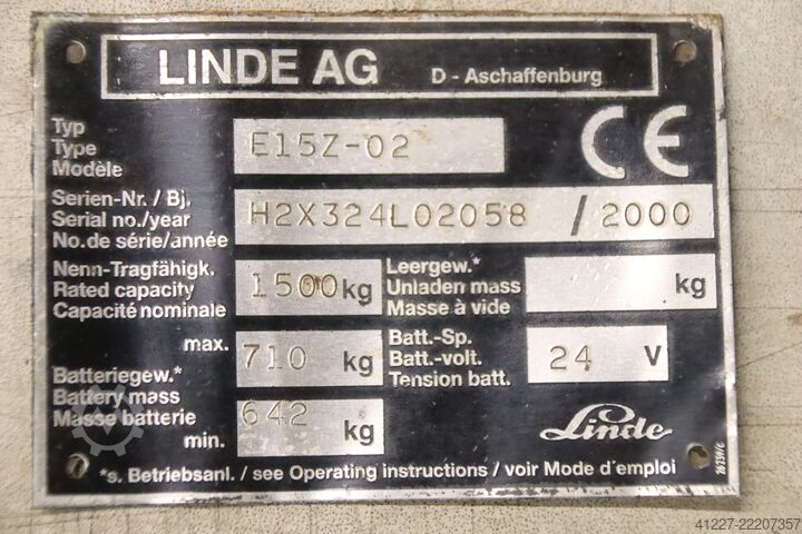 Steering Linde 390 360 88 03   E15Z-02