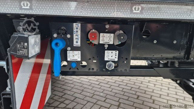 Working platform semitrailer KRONE Plateau-Auflieger - Lenkachse + Stapleraufnahme