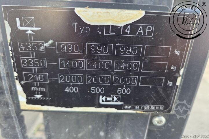 Hochhubwagen Linde L14AP