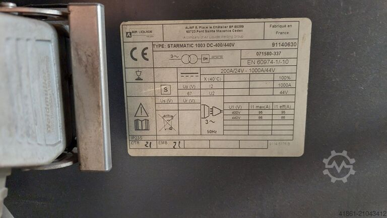 UP Schweißanlage OERLIKON MFT 42x35