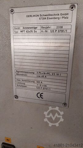 UP Schweißanlage OERLIKON MFT 42x35
