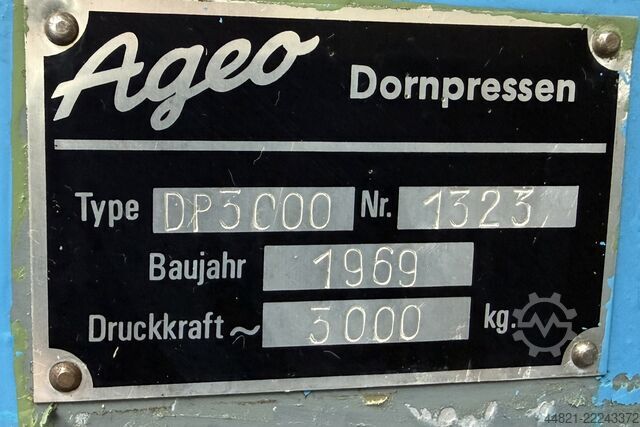 Mandrel press AGEO DP 3000