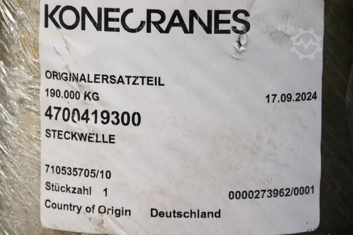 Steckwelle Getriebesteckwelle für Kranfahrwerk Konecranes 4700419300 Ø 160 x 600 mm