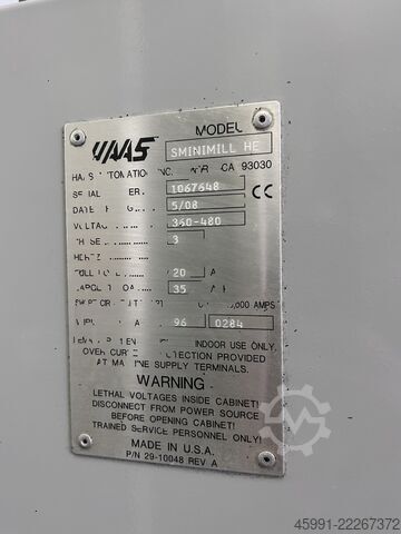 Vertical machining center HAAS Mini Mill vertical machining center