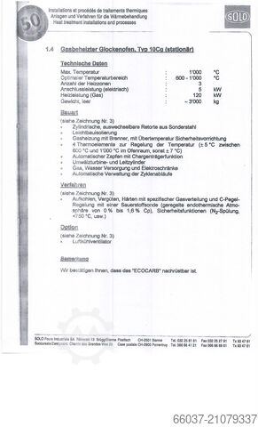 Komplette Härtelinie Glockenofen SOLO 207FG-60/70