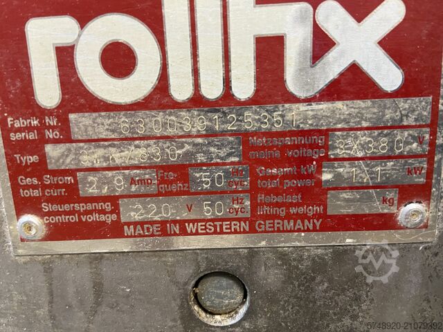 Ausrollmaschine Fritsch Rollfix  Typ 3WK / 630