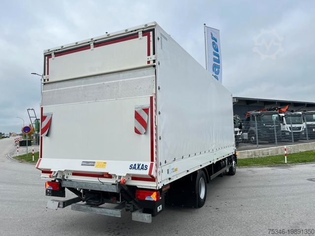 Flatbed truck with tarp MAN TGM 15.290 /BL/Pritsche 7,25m/LBW/AHK/Nur 26 tkm