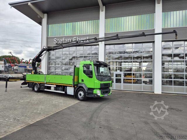 Plattformanhänger Volvo FL 42 R Kran Hiab XS 088 Funk bis 14 m! Kamera