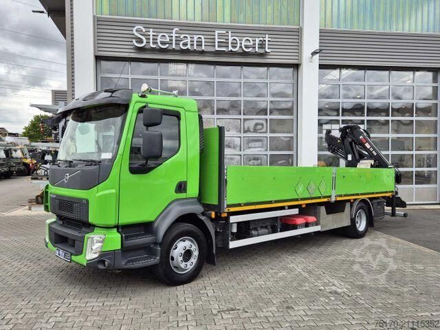 Plattformanhänger Volvo FL 42 R Kran Hiab XS 088 Funk bis 14 m! Kamera