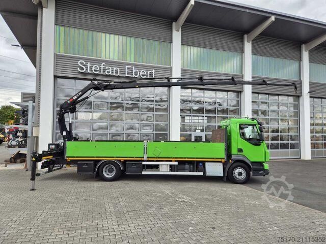 Plattformanhänger Volvo FL 42 R Kran Hiab XS 088 Funk bis 14 m! Kamera