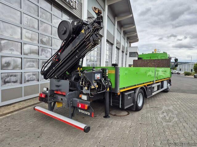 Plattformanhänger Volvo FL 42 R Kran Hiab XS 088 Funk bis 14 m! Kamera