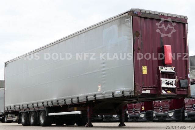 Open semitrailer with tarp KRONE Pritsche Plane XL MegaLiner BWP Edscha Bordwände