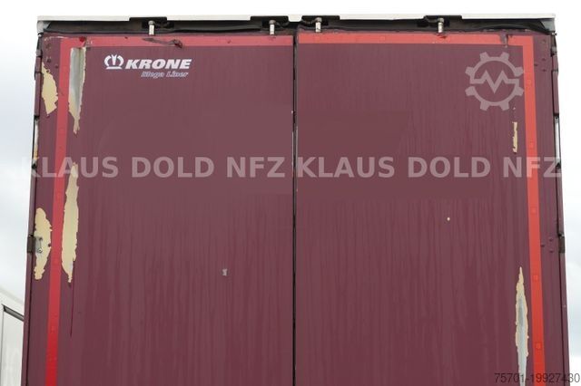 Open semitrailer with tarp KRONE Pritsche Plane XL MegaLiner BWP Edscha Bordwände
