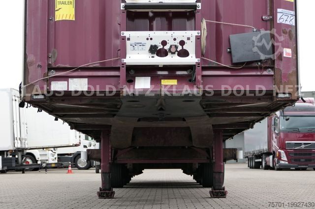 Open semitrailer with tarp KRONE Pritsche Plane XL MegaLiner BWP Edscha Bordwände